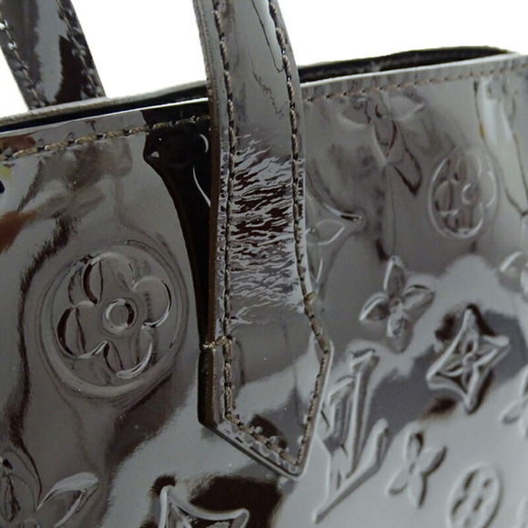 Louis Vuitton LOUIS VUITTON Bag Vernis Women's Tote Monogram Wilshire MM Amar... - Picture 13 of 14